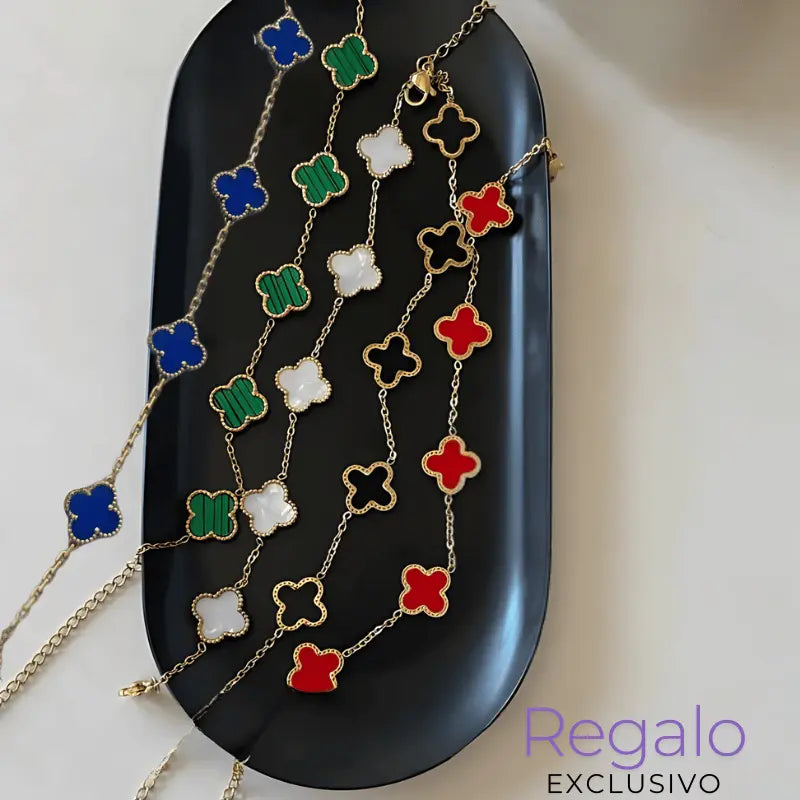 Collar Trébol de la Suerte – ¡Elegancia y Protección en un Solo Accesorio! 🔥 Promoción Relámpago: ¡Llévate el collar y recibe una pulsera de regalo! 💰 Paga solo al recibir, 🚚 Envío gratis a toda Colombia y ⏳ ¡OFERTA VÁLIDA SOLO HASTA HOY!