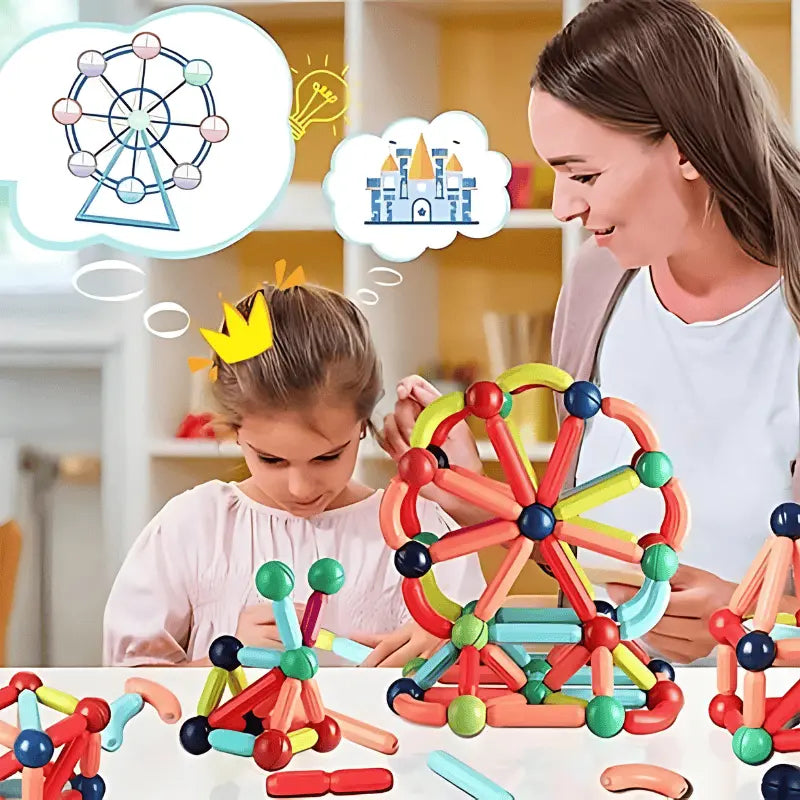 BLOQUETOS MAGNETOY CREATIVOS  42 piezas  con Envío gratis y pago contraentrega 🚚 [⚠️ÚLTIMAS UNIDADES⚠️]