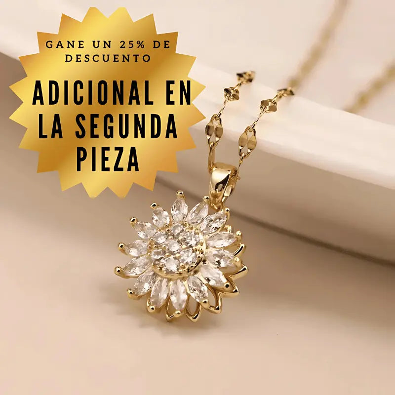 Collar girasol radiante