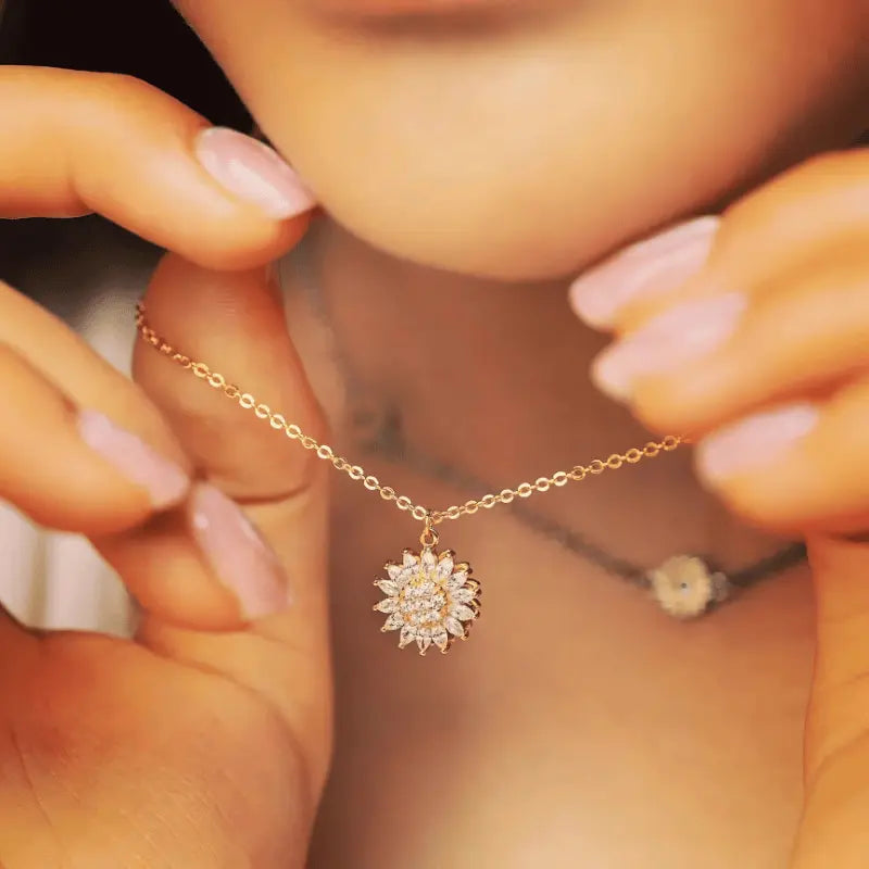 Collar girasol radiante